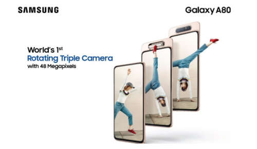 ORIGINAL SAMSUNG GALAXY A80 128GB SINGLE SIM 48MP CAMERA 8GB RAM ANGEL GOLD STARTS AT R1
