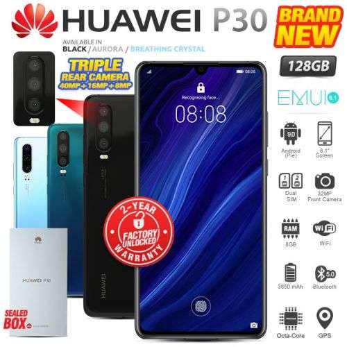 HUAWEI P30 DUAL SIM 128GB LOCAL STOCK ICASA APPROVED 6GB RAM !!!!