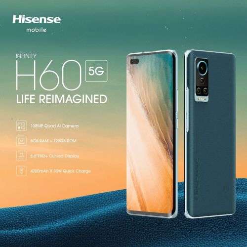 BEST DEAL FOR TODAY BRAND  NEW --- ` 5G ` Hï Sense INFINITY H60 128 GB valued over R9000