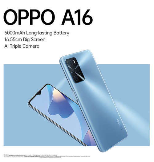 BRAND NEW OPPO A16 SEALED PEARL BLUE FOR SALE SINGLE SIM