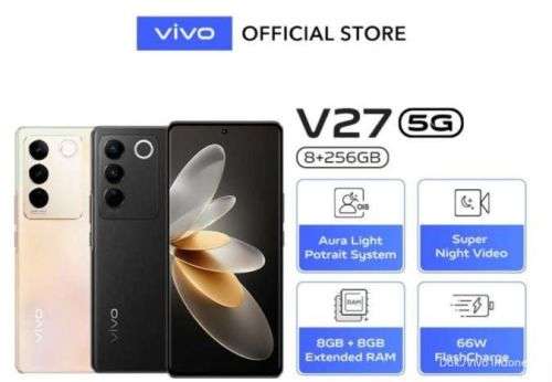 Vivo V27 5G 256GB 8GB RAM Dual SIM