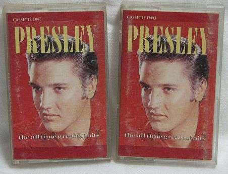 CASSETTE - ELVIS PRESLEY, The All Time Greatest Hits Tapes 1 & 2 - 1987