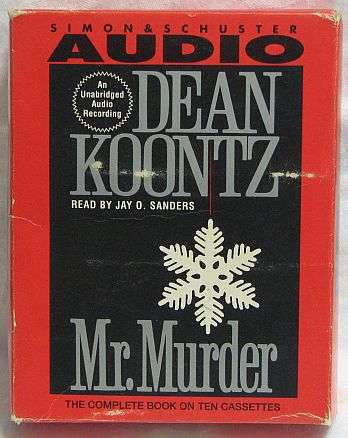 CASSETTE - DEAN KOONTZ, Mr. Murder - Read by Jay O. Sanders - (AUDIO BOOK UNABRIDGED)