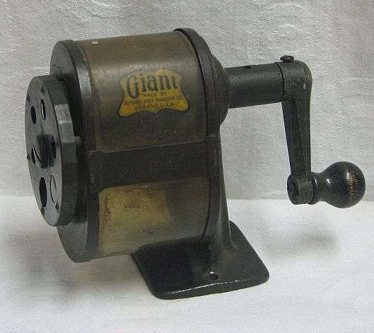 VINTAGE "GIANT" Desk Fitted Pencil Sharpener