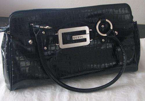 Genuine GUESS Patent Leather Hand Bag - LOVELY CHRISTMAS GIFT