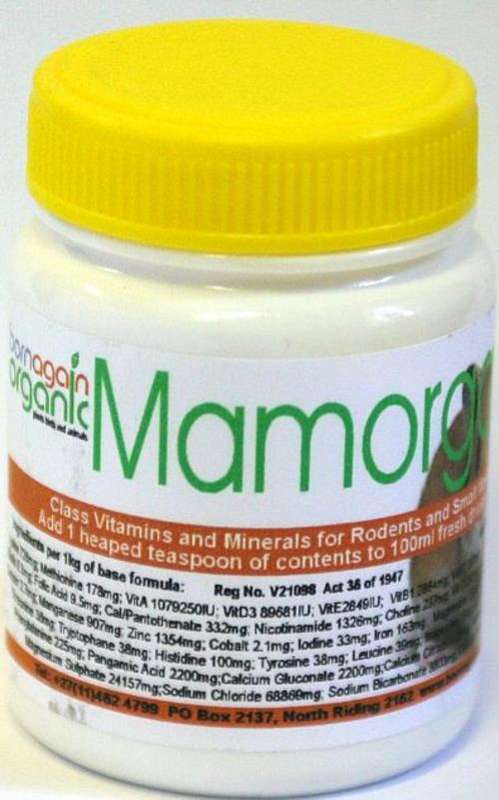 MAMORGANIC - Organic Vitamin & Mineral Supplement for all Small Mammals