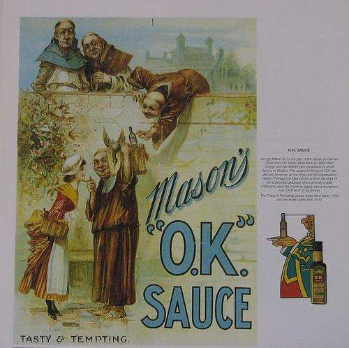 MASON'S "O.K." SAUCE - Colour Print - LOVELY PIECE FOR THE KITCHEN