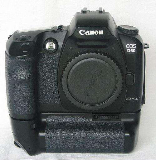 CANON EOS D60 Camera Body - Complete with Battery Grip and 4 Batteries