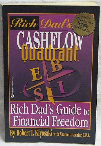 RICH DAD'S CASHFLOW QUADRANT, by Robert T Kiyosaki - Paperback 2000 - ISBN 0446677477