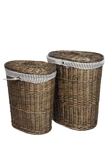 HOME LAUNDRY WILLOW BASKET SET - ALSO IN WHITE