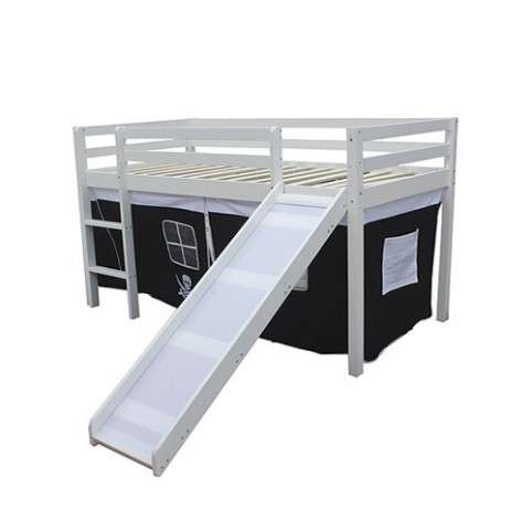 BOYS BUNK BED WITH LADDER, SLIDE AND UNDERTENT