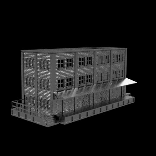 HO Scale Wharehouse Building Kit