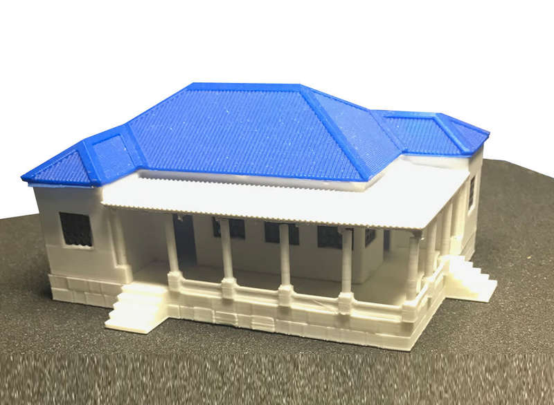 HO Scale 3D Printed SA Farmhouse