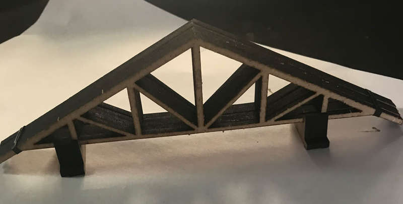 Roof Trusses - HO Scale Cargo load