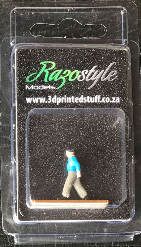 Pedestrian Walking 2 - HO Scale Figure