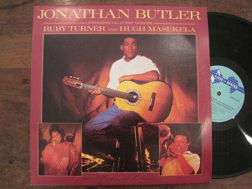 JONATHAN BUTLER WITH RUBY TURNER & HUGH MASEKELA - AUTOGRAPHED RSA EX/EX