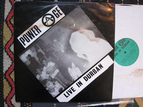 POWERAGE - LIVE IN DURBAN - RSA G+ / VG+ WITH POSTER - WATER DAMAGED