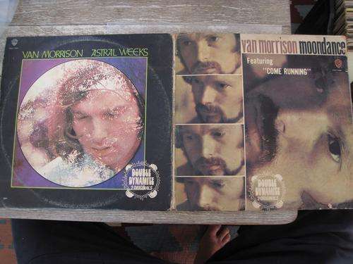 VAN MORRISON - MOONDANCE / ASTRAL WEEKS - RSA VG- / VG- 2 LP GATEFOLD