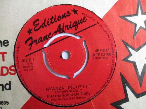 INTERNATIONAL DE NELLY - NYANZA LINE UP PT.1 & 2 - KENYA - VG+ / VG+