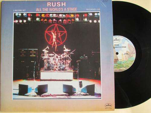 RUSH - ALL THE WORLDS A STAGE - USA VG+ / VG+ 2 LP GATEFOLD