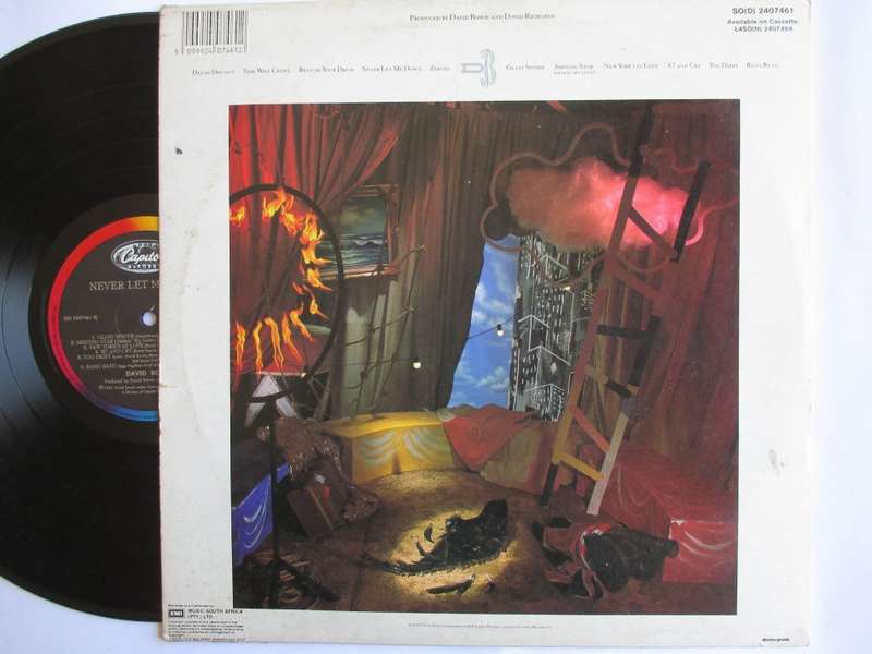 DAVID BOWIE - NEVER LET ME DOWN - RSA VG / VG+ WITH INNER