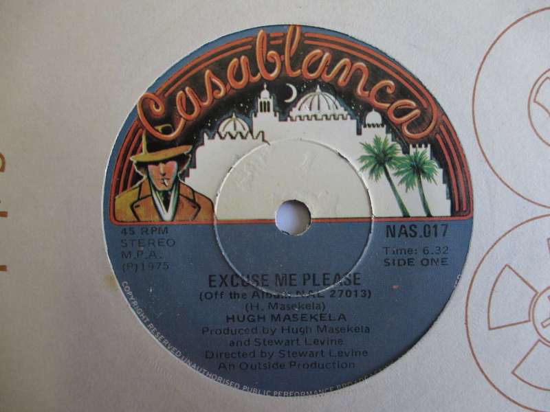 HUGH MASEKELA - EXCUSE ME PLEASE / ASHIKO - 7" RSA VG+