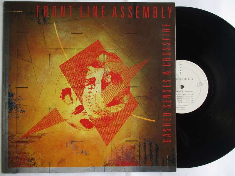 FRONT LINE ASSEMBLY - GASHED SENSES & CROSSFIRE - EU - VG+ / VG SKINNY PUPPY