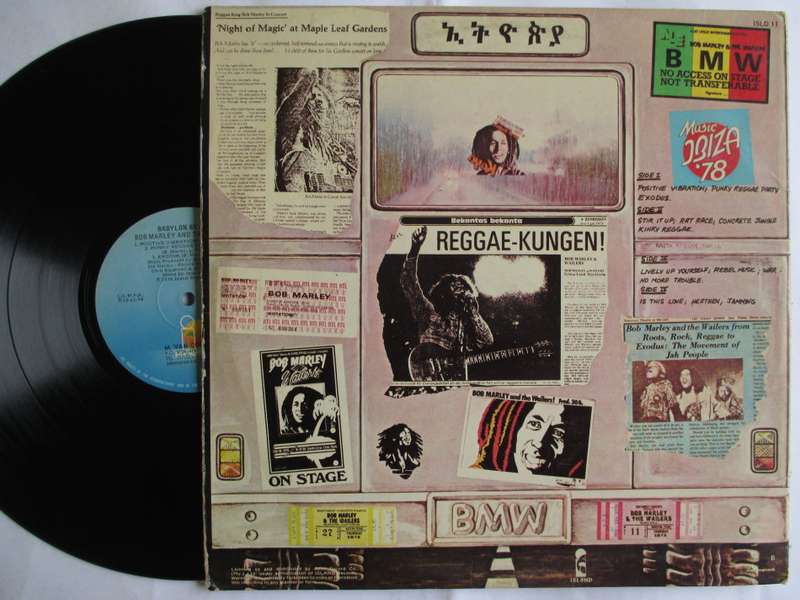 BOB MARLEY & THE WAILERS - BABYLON BY BUS - RSA VG/ VG- 2 LP GATEFOLD