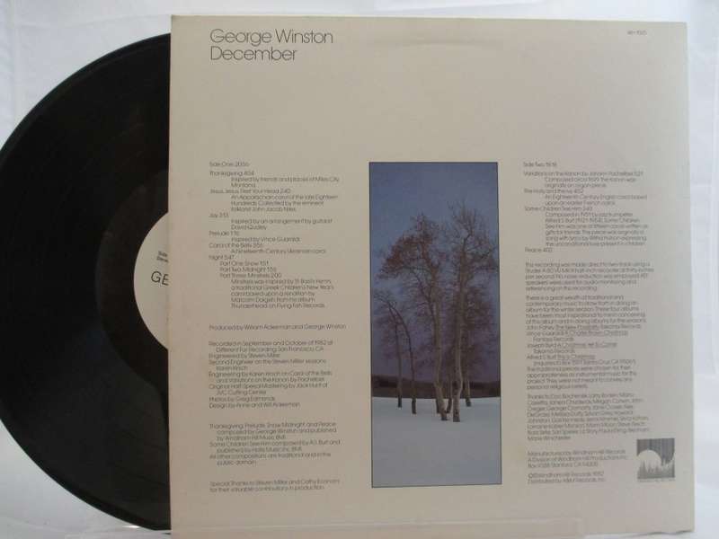 GEORGE WINSTON - DECEMBER - USA EX / EX - WINDHAM HILL '82