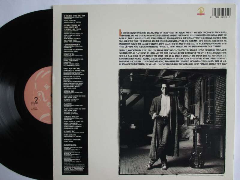 STANLEY CLARKE - IF THIS BASS COULD ONLY TALK - USA VG+ / VG+ WITH INNER