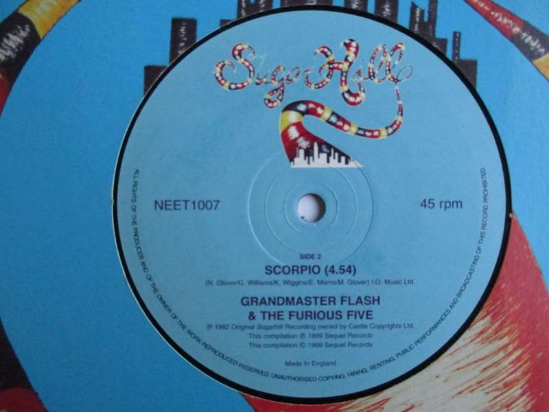GRANDMASTER FLASH & MELLE MEL - WHITE LINES, 12" - UK - VG / VG