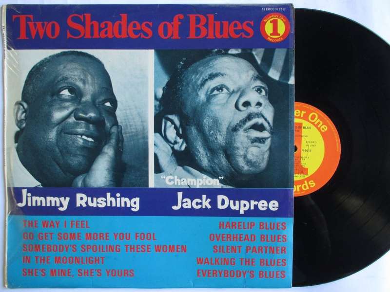 JIMMY RUSHING / JACK DUPREE - TWO SHADES OF BLUES - RSA VG / VG+