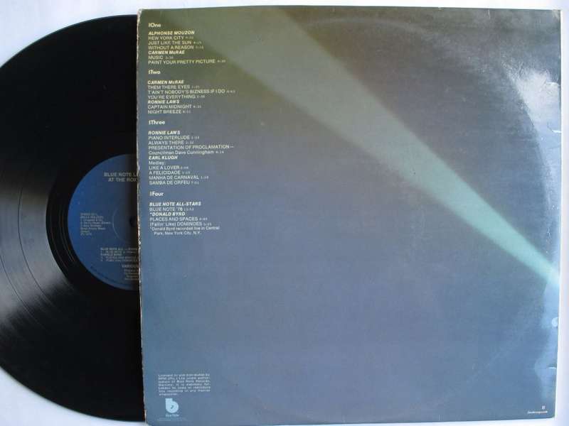 VARIOUS - BLUE NOTE AT THE ROXY - RSA VG / VG- 2 LP GATEFOLD
