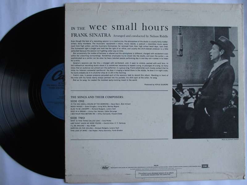 FRANK SINATRA - IN THE WEE SMALL HOURS - USA VG / VG+