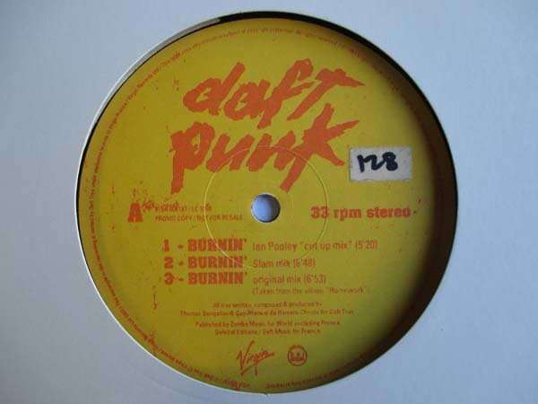 DAFT PUNK - BURNIN' 12" FRANCE VG-