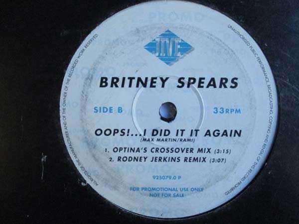 BRITNEY SPEARS - OOOOOPS!!!!! I DID IT AGAIN - USA VG