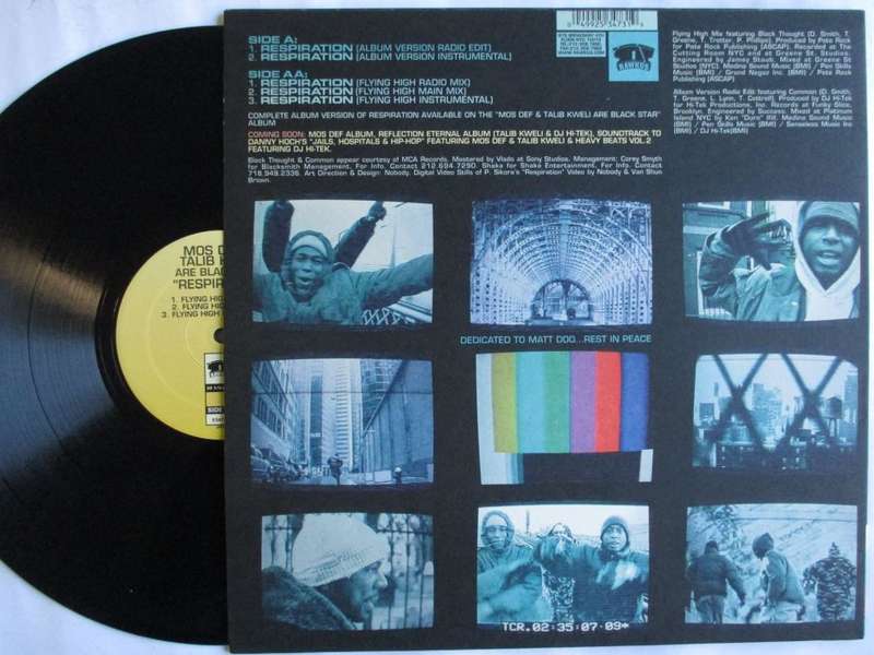 MOS DEF & TALIB KWELI - RESPIRATION 12" USA VG+ /VG+ 5 TRACKS