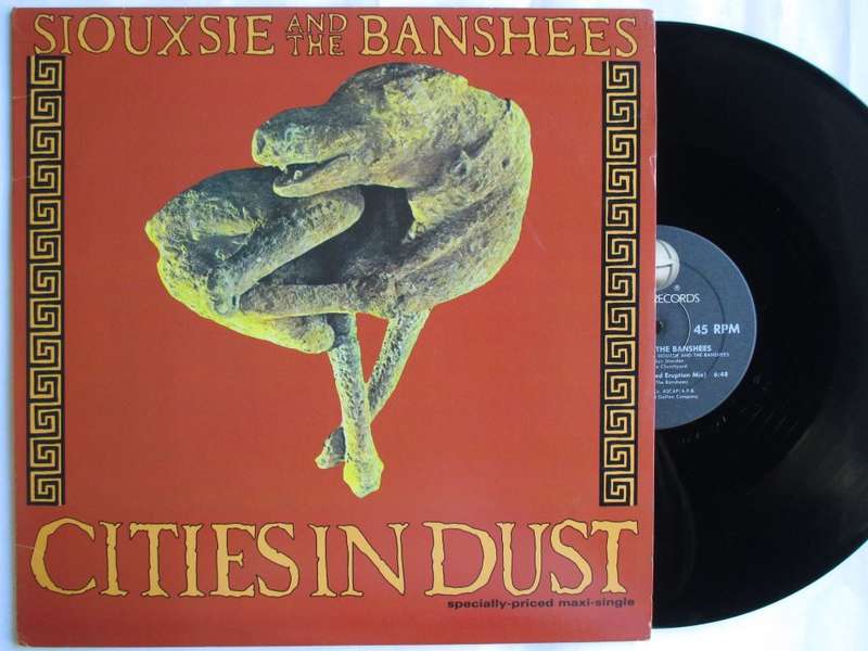 SIOUXSIE AND THE BANSHEES - CITIES IN DUST 12" USA VG+ /VG-