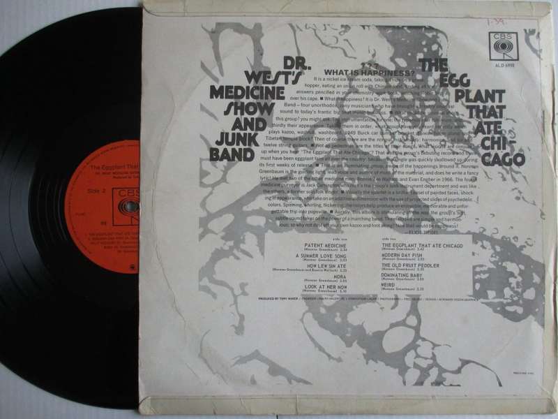 DR. WESTS MEDICINE SHOW AND JUNK BAND - EGGPLANT THAT ATE CHICAGO - RSA VG /VG