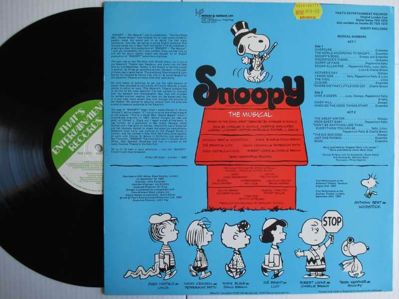 SNOOPY - THE MUSICAL - UK VG+ /VG+