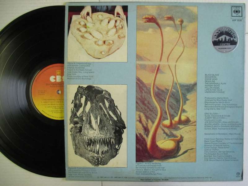 BLUE OYSTER CULT - CULTOSAURUS ERECTUS - RSA VG+ /VG+
