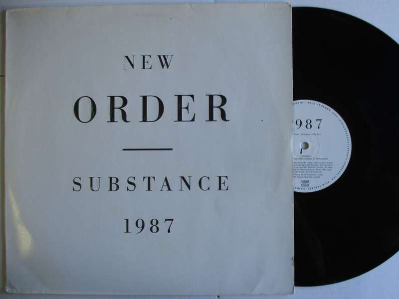 NEW ORDER - SUBSTANCE - GERMANY - VG / VG- /VG 2 LP - EMBOSSED TEXT