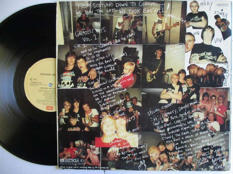COCKNEY REJECTS - GREATEST HITS VOL.2 - HOLLAND VG / VG+