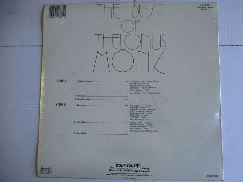 THE BEST OF THELONIOUS MONK - RSA EX / EX SEALED