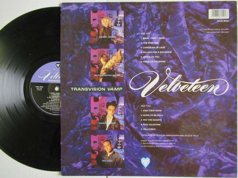 TRANSVISION VAMP - VELVETEEN - UK VG+ /VG+ WITH INNER