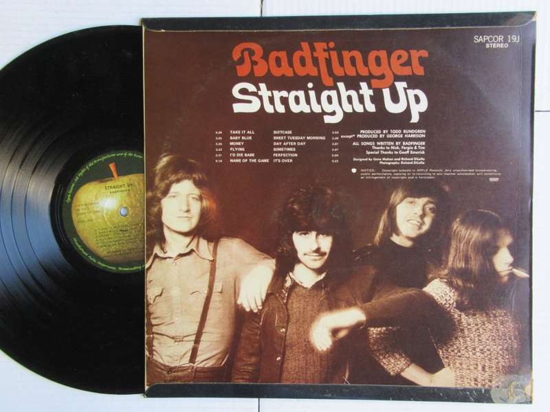 BADFINGER - STRAIGHT UP - RSA - VG+ / VG+