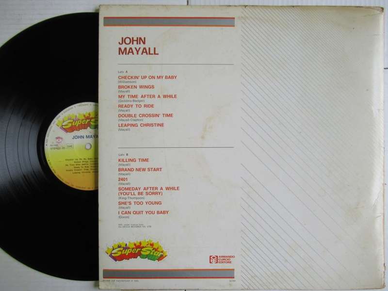 JOHN MAYALL - SUPER STAR - ITALY - VG / VG+ WITH BOOKLET