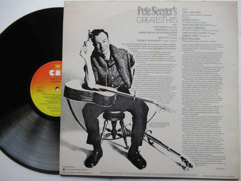 PETE SEEGER'S -  GREATEST HITS - UK - VG+ / EX