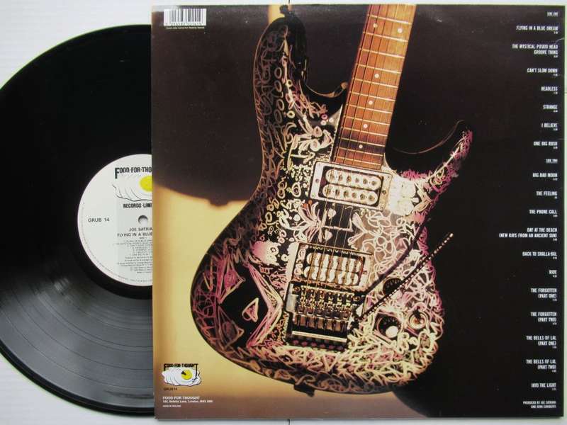 JOE SATRIANI - FLYING IN A BLUE DREAM - UK EX / VG+  WITH INNER