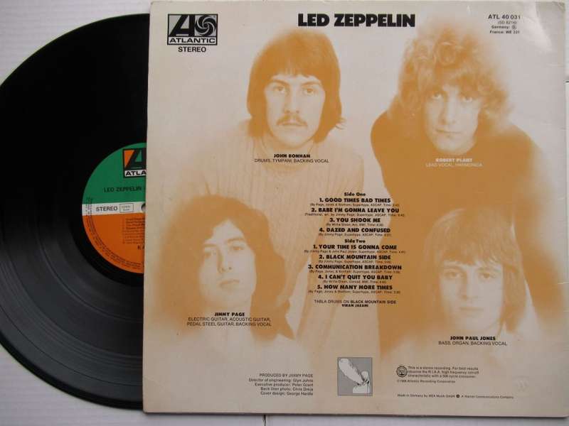 LED ZEPPELIN - LED ZEPPELIN - GERMANY VG / VG